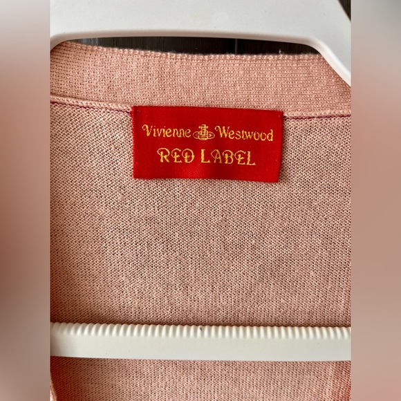 New Authentic Vivienne Westwood Soft Pink Cardigan Red Label - Picture 3 of 13